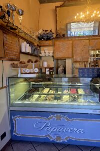 Mint gelato from the gelateria in Lerici